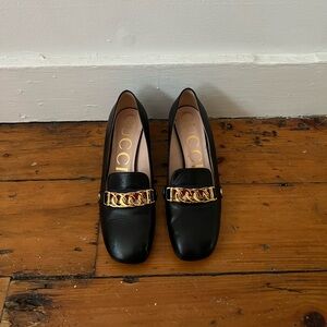 Gucci heeled loafers size 37 1/2